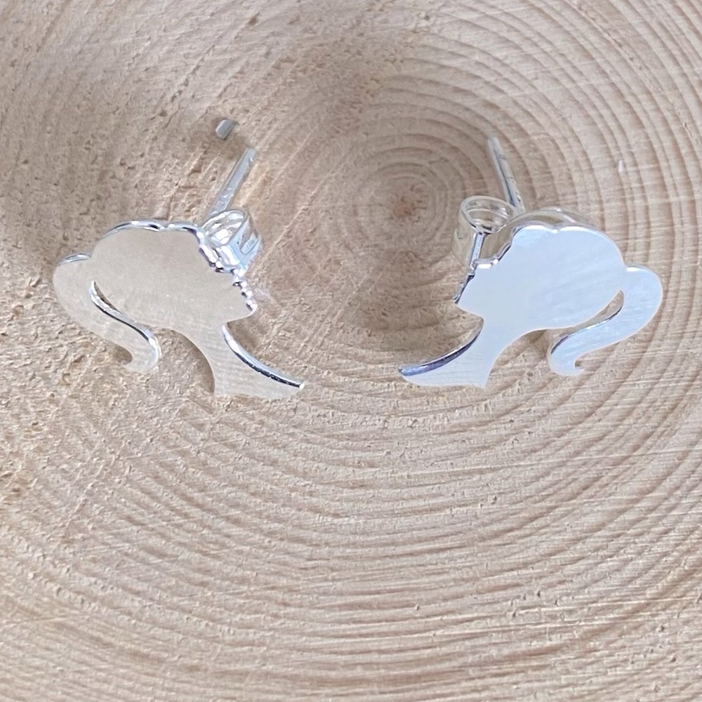 ⚡️Flash Sale⚡️ Cute Silver925 Barbie with ponytail post earrings